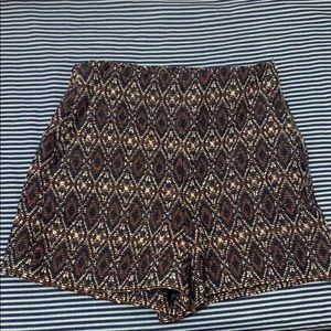 Zara high waisted winter shorts